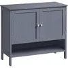 Image de VASAGLE Meuble à Chaussures, Organisateur à 3 Niveaux, Étagère à Chaussures, Style Campagne Moderne, Armoire Indépendante avec Étagère Réglable, 35 x 80 x 70 cm, Entrée, Gris Ardoise LBC044G01