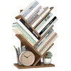 Image de VASAGLE Bibliothèque Arbre, Bibliothèque sur Pied à 5 Niveaux, Étagère d’Angle Gain de Place, avec Étagères, pour Chambre, Salon, Bureau, Marron Rustique LBC183X01