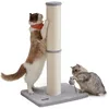 Image de Feandrea Arbre à Chat XL, 85 cm de Haut, Tronc de 13 cm d'Épaisseur, Poteau à Griffer Adapté aux Moyens et Grands Chats, en Sisal, avec Balle, Clochette, Gris Tourterelle PCA041G01