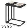 Image de VASAGLE Table d'Appoint, Bout de Canapé, Table de Chevet en C