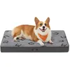 Image de Feandrea Panier pour Chiens, Coussin pour Animaux, Mousse Alvéolée, avec Poignée, Déhoussable, Utilisable des 2 Côtés, Hydrofuge, Taille L, 91 x 63 x 8 cm, Gris Tourterelle PGW242G01
