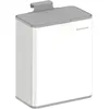 Image de SONGMICS Poubelle de Cuisine Murale, Poubelle à Compost 8 L avec Couvercle, pour Déchets Alimentaires, sur Porte ou Mur, avec Crochets, pour Sous-Évier, Salle de Bain, Blanc Nuage LTB810W01