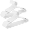 Image de SONGMICS Lot de 50 cintres en Plastique, avec Larges encoches d'épaule, Gain de Place, 41,7 cm de Long, pour Armoire, Blanc Nuage CRP010W01