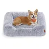Image de Feandrea Grand Panier pour Chien, Lit pour Animaux, 91 x 68 x 18 cm, Coussin, Canapé, Rembourrage Doux, Bords Surélevés, Housse Amovible et Lavable, Antidérapant, Gris Ombré PGW272G01