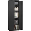 Image de SONGMICS Meuble de Rangement Bureau, en Acier, Placard, 5 Niveaux, 40 x 60 x 180 cm, Doubles Portes, Serrure, Armoire à Outils, Étagères Réglables, pour Garage, Bureau, Noir Mat OMC014B01