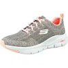 Image de Skechers Baskets 149414 pour femme, Bordure rose en tricot gris, 3 UK