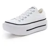 Image de Converse Chuck Taylor All Star Lift Double Stack Unisexe Adulte, Blanc/Noir, 6 Women/4 Men