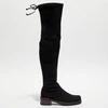 Image de Stuart Weitzman - Cuissardes en Velours de Cuir Blaire City noires - Talon 5 cm 36