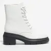 Image de Stuart Weitzman - Boots en Cuir Nisha blanches - Talon 7,5 cm 37
