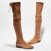 Image de Stuart Weitzman - Cuissardes en Velours de Cuir Lowland cognac 36