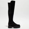 Image de Stuart Weitzman - Cuissardes en Velours de Cuir 5050 Ultralift noires - Talon 5 cm 36