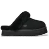Image de UGG pour femme. 1122550 Chaussons en cuir Disquette noir (37), 1 à 3 cm, Aucun, Casuel