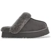 Image de UGG pour femme. 1122550 Baskets en cuir Disquette gris marengo (38), 1 à 3 cm, Aucun, Casuel