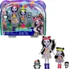 Image de Enchantimals Coffret Soeurs avec Mini-poupées Sage et Sabella Moufette, 2 Mini-Figurines animales et Accessoires, Jouet pour Enfant, HCF82