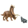 Image de Jurassic World : La Colo Du Crétacé, Figurine Articulée Dinosaure Pentaceratops Méga Ravageur, Fonctions Évasion Et Attaque, Jouet Pour Enfant, HCM05