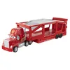 Image de Mattel Disney · Pixar Cars Camion transporteur Mack de 33 cm avec rampe et remorque pour 12 véhicules, cadeau pour les enfants à partir de 4 ans, HDN03