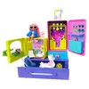Image de Barbie Coffret Extra Voyage avec 2 Figurines Chiots et Poupée Exclusive, Piscine, Toboggan, Salle des Fêtes et Accessoires, Jouet Enfant, Dès 3 Ans, HDY91