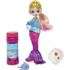 Image de Enchantimals Royaume de l'océan Mini-poupée Atlantia Sirène Bulles, avec Mini-Figurine Dauphin et 1 Flacon de Savon à Bulles, Jouet pour Enfant, HFT24