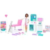 Image de Barbie Doctor Doll (12-in/30.40-cm), Brunette Hair, Curvy Shape, Doctor Coat, Print Dress, Stethoscope Accessory, Great Toy Gift for Ages 3 Years Old & Up
