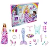 Image de Barbie Calendrier de l’Avent Dreamtopia avec Poupée Mannequin et 24 surprises, dont tenues féeriques, animaux de compagnie et accessoires, Jouet Enfant, Dès 3 ans, HGM66