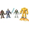 Image de Fisher-Price Imaginext Coffrets de Personnages avec 4 Figurines articulées Buzz l’Éclair et Les Membres de la Patrouille ZAP, Jouet Enfant, à Collectionner, Dès 3 Ans, HGT27
