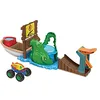Image de Hot Wheels Monster Trucks Attaque du Croco Coffret avec 1 Monster Truck Color Shifters, Jeu D’Eau, Jouet Enfant, Dès 4 Ans, HGV14