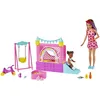 Image de Barbie Coffret Skipper Baby-Sitter Château Gonflable avec Poupée Skipper Baby-Sitter, Poupée Bébé, Balançoire et Accessoires, Jouet Enfant, Dès 3 Ans, HHB67