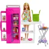 Image de Barbie Coffret Extension Cuisine avec Poupée Et Garde-Manger, Plus De 30 Accessoires, Meubles Maison De Poupée, Feuille Stickers Nourriture, Jouet Enfant, A Partir De 3 Ans, HJV38