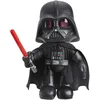 Image de Star Wars Peluche Dark Vador (28 cm), Modifictaion de Voix et Sabre Laser Lumineux Rouge, à collectionner, Jouet Enfant, Dès 3 ans, HJW21