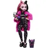 Image de Monster High Coffret Soirée Pyjama Draculaura Poupée Draculaura, Chauve-Souris de Compagnie Comte Fabulous et Accessoires thématiques, HKY66