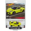 Image de Hot Wheels Corvette Z06, Voiture De Collection Premium Réplique Échelle 1/43 avec Pneus Real Riders, Carrosserie Et Châssis Metal, À Collectionner, Jusqu'À 20 Éléménts Inclus, Jouet Adulte, HMD48
