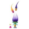 Image de Mattel Trolls 3, Figurine Branche Hair Pops à Fonction Avec Vêtements Amovibles, 2 Hair Pops Et Accessoires Surprises Inclus, Jouet Enfant, A Partir De 3 Ans, HNF12