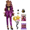Image de Monster High Clawdeen Loup Poupée Monster Ball Party Fashion avec accessoires à thème comme des ballons, Noir