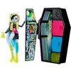 Image de Monster High Coffret Monstrueux Secrets Frankie Stein Série Frayeurs Néon Couleurs Électriques avec 1 Poupée, Plus De 19 Surprises Inclus, Jouet Enfant, A Partir De 3 Ans, HNF79