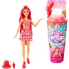 Image de Barbie Pop Reveal Série Fruit, Poupée Aux Cheveux Rouge Changeant De Couleur, Édition Parfumée Pastèque, 8 Surprises Incluses Dont du Slime Et Un Chiot, Jouet pour Enfant de 3 Ans et Plus, HNW43
