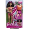 Image de Barbie Coffret Surf Poupée Mannequin Articulée Brune, Planche De Surf, Chiot, Accessoires Thématiques, Jouet Enfant, Dès 3 Ans, HPL69