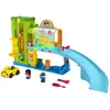 Image de Fisher-Price Le Garage Lumineux Little People avec Lumières, Voiture, Rampe Et Contenu Éducatif Éveil Progressif, Version Française, Jouet Enfant, Dès 3 Ans, HRC59