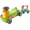 Image de Fisher-Price Coffret Jouet D’Éveil Rires Et Éveil Mon Tracteur De La Ferme 4 en 1 avec Remorque À Tirer, 4 Modes De Jeu, 3 Niveaux, Version Multilingue, Jouet Bébé, 9 Mois À 3 Ans