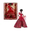 Image de BARBIE Poupée joyeux noël brune HRM62