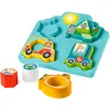 Image de Fisher-Price Jouet Sonore Et Lumineux 2-En-1 Puzzle Véhicules Formes Et Sons, Trieur De Formes Thème Animaux, Développement Motricité Fine, Jouet Enfant, Dès 9 Mois, HRP31