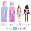 Image de Barbie Coffret Poupée Cutie Reveal Soirée Pyjama, Série T-Shirt Confort, Comprend 2 Poupées Articulées Et 2 Animaux De Compagnie,Plus De 35 Surprises Incluses, Jouet pour Enfant de 3 ans et Plus,HRY15