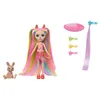 Image de Enchantimals Poupée Chevelure Sunshine Beach avec Figurine de Son Animal de Compagnie, Mini-poupée avec Jupe et Accessoires Amovibles, Cadeaux pour Enfants, HTJ70