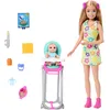 Image de Barbie Skipper Coffret poupée et Accessoires, Coffret de Baby-Sitting sur Le thème de l’Heure du Repas, Jouet Qui Change de Couleur, HTK35