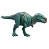 Image de Mattel Jurassic World: La théorie du chaos Netflix - Majungasaurus Rugissement Féroce Figurine de dinosaure avec son et attaque massive par morsures en continu, jouet articulé et jeu numérique, HTK76