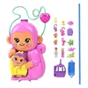 Image de Polly Pocket-Maman Singe et Son Bébé-Coffret 2 mini-figurines HWP04