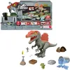 Image de Mattel Jurassic World Spinosaurus Démolisseur de Cage Figurine articulée et jouet à déballer, sable, gel et pâte à modeler, jeu d'évasion, de découverte et de sauvetage, HTP71