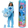Image de Barbie Poupée Cutie Reveal Bisounours, avec Costume en Peluche Touronchon Bleu et 10 Surprises, y Compris Changement de Couleur et Mini Ours, JCN96