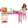 Image de Barbie Coffret Cuisine de Teresa Barbie & Teresa Recipe for Friendship avec poupée Teresa et plus de 20 accessoires, dont des biscuits qui changent de couleur