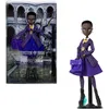 Image de Monster High x Mercredi Bianca Barclay, Poupée à Collectionner en Uniforme de pensionnaire de Nevermore avec amulette de sirène, Sac à Dos et Socle pour poupée, JDR71