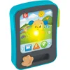 Image de Fisher-Price Jouet d’éveil Rires et Éveil Le lecteur d’histoires de Puppy en forme de tablette avec musique et lumières, à partir de 6 mois, version multilingue: Anglais, Français, Allemand, JFK28